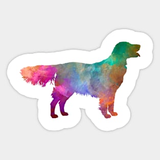 Flat Coated Retriever in watercolor Sticker